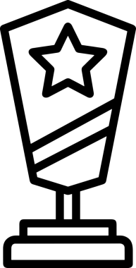 Beğeni, Favori, Kullanıcı Tasarımı, Başarı ve Dijital Kullanım için Yıldız Simgesi Simgesi