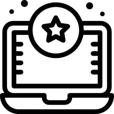 Beğeni, Favori, Kullanıcı Tasarımı, Başarı ve Dijital Kullanım için Yıldız Simgesi Simgesi