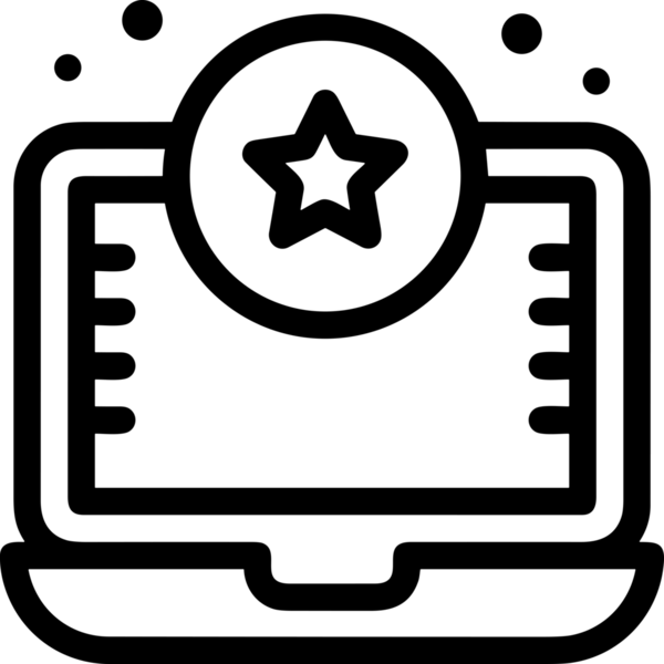 Beğeni, Favori, Kullanıcı Tasarımı, Başarı ve Dijital Kullanım için Yıldız Simgesi Simgesi