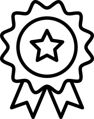 Beğeni, Favori, UI Tasarımı, Başarı ve Dijital Kullanım için Yıldız Tasarım Simgesi Simgesi