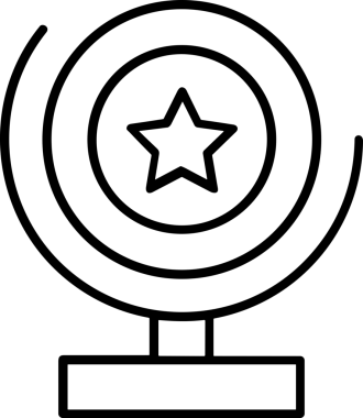 Beğeni, Favori, UI Tasarımı, Başarı ve Dijital Kullanım için Yıldız Tasarım Simgesi Simgesi