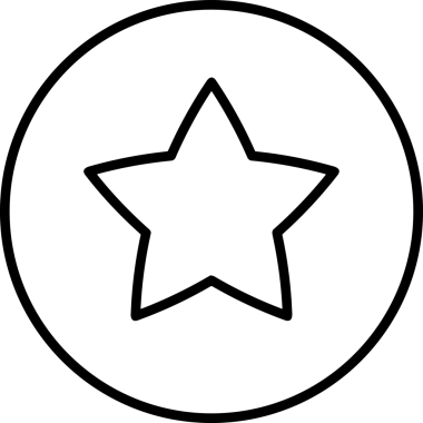 Beğeni, Favori, UI Tasarımı, Başarı ve Dijital Kullanım için Yıldız Tasarım Simgesi Simgesi