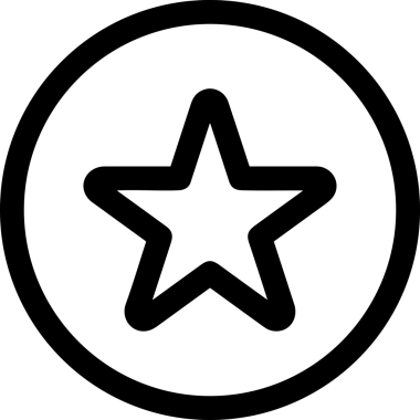 Beğeni, Favori, UI Tasarımı, Başarı ve Dijital Kullanım için Yıldız Tasarım Simgesi Simgesi