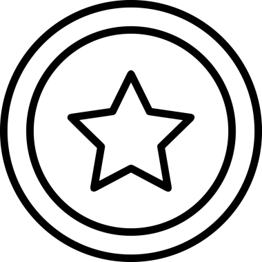 Beğeni, Favori, Kullanıcı Tasarımı, Başarı ve Dijital Kullanım için Yıldız Simgesi Simgesi