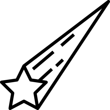 Beğeni, Favori, Kullanıcı Tasarımı, Başarı ve Dijital Kullanım için Yıldız Simgesi Simgesi