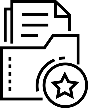 Beğeni, Favori, Kullanıcı Tasarımı, Başarı ve Dijital Kullanım için Yıldız Simgesi Simgesi