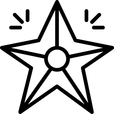 Beğeni, Favori, Kullanıcı Tasarımı, Başarı ve Dijital Kullanım için Yıldız Simgesi Simgesi
