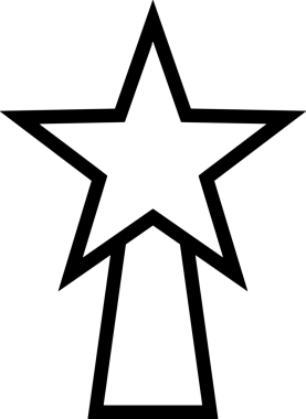 Beğeni, Favori, Kullanıcı Tasarımı, Başarı ve Dijital Kullanım için Yıldız Simgesi Simgesi