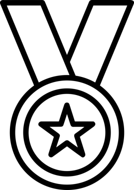 Beğeni, Favori, Kullanıcı Tasarımı, Başarı ve Dijital Kullanım için Yıldız Simgesi Simgesi