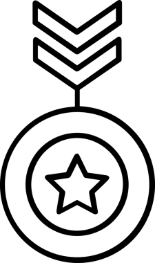 Beğeni, Favori, Kullanıcı Tasarımı, Başarı ve Dijital Kullanım için Yıldız Simgesi Simgesi