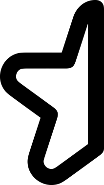 Beğeni, Favori, Kullanıcı Tasarımı, Başarı ve Dijital Kullanım için Yıldız Simgesi Simgesi