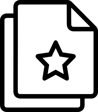 Beğeni, Favori, Kullanıcı Tasarımı, Başarı ve Dijital Kullanım için Yıldız Simgesi Simgesi