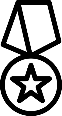 Beğeni, Favori, Kullanıcı Tasarımı, Başarı ve Dijital Kullanım için Yıldız Simgesi Simgesi