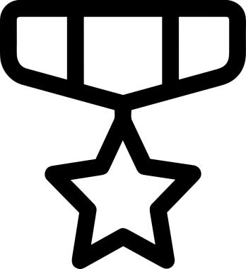 Beğeni, Favori, Kullanıcı Tasarımı, Başarı ve Dijital Kullanım için Yıldız Simgesi Simgesi