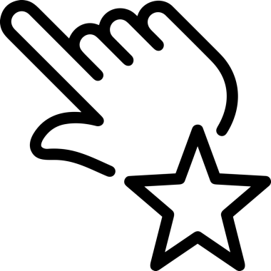 Beğeni, Favori, Kullanıcı Tasarımı, Başarı ve Dijital Kullanım için Yıldız Simgesi Simgesi