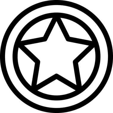 Beğeni, Favori, Kullanıcı Tasarımı, Başarı ve Dijital Kullanım için Yıldız Simgesi Simgesi