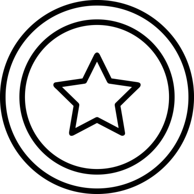 Beğeni, Favori, Kullanıcı Tasarımı, Başarı ve Dijital Kullanım için Yıldız Simgesi Simgesi