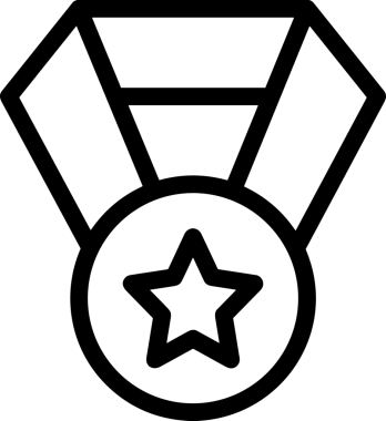 Beğeni, Favori, Kullanıcı Tasarımı, Başarı ve Dijital Kullanım için Yıldız Simgesi Simgesi