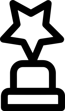 Beğeni, Favori, UI Tasarımı, Başarı ve Dijital Kullanım için Yıldız Tasarım Simgesi Simgesi