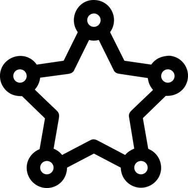 Beğeni, Favori, UI Tasarımı, Başarı ve Dijital Kullanım için Yıldız Tasarım Simgesi Simgesi