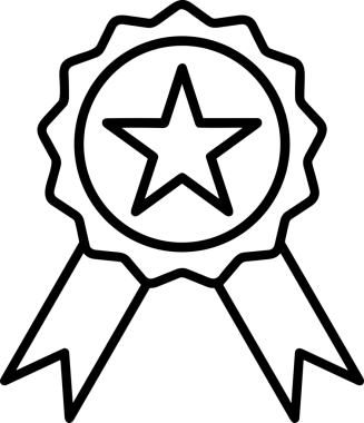 Beğeni, Favori, UI Tasarımı, Başarı ve Dijital Kullanım için Yıldız Tasarım Simgesi Simgesi