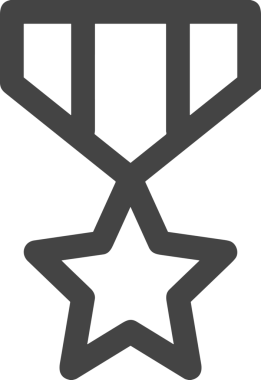 Beğeni, Favori, UI Tasarımı, Başarı ve Dijital Kullanım için Yıldız Tasarım Simgesi Simgesi