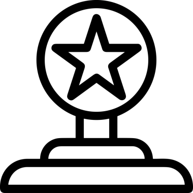 Beğeni, Favori, UI Tasarımı, Başarı ve Dijital Kullanım için Yıldız Tasarım Simgesi Simgesi