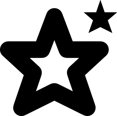 Beğeni, Favori, UI Tasarımı, Başarı ve Dijital Kullanım için Yıldız Tasarım Simgesi Simgesi