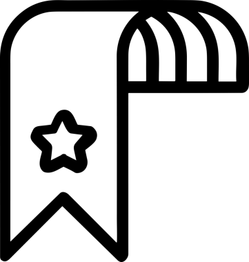 Beğeni, Favori, UI Tasarımı, Başarı ve Dijital Kullanım için Yıldız Tasarım Simgesi Simgesi
