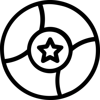 Beğeni, Favori, UI Tasarımı, Başarı ve Dijital Kullanım için Yıldız Tasarım Simgesi Simgesi