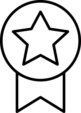 Beğeni, Favori, UI Tasarımı, Başarı ve Dijital Kullanım için Yıldız Tasarım Simgesi Simgesi