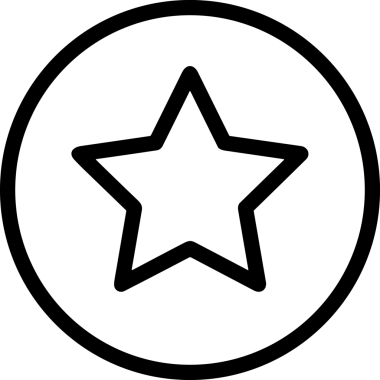 Beğeni, Favori, UI Tasarımı, Başarı ve Dijital Kullanım için Yıldız Tasarım Simgesi Simgesi