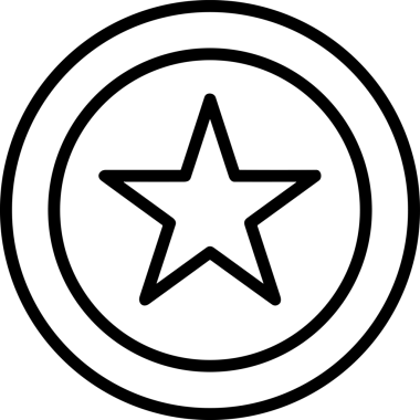 Beğeni, Favori, UI Tasarımı, Başarı ve Dijital Kullanım için Yıldız Tasarım Simgesi Simgesi