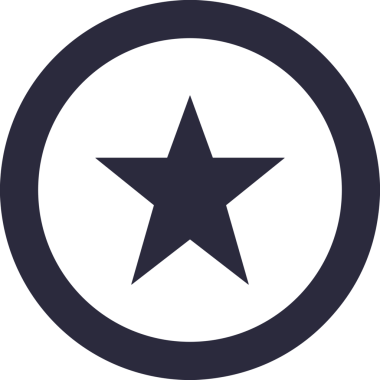 Beğeni, Favori, UI Tasarımı, Başarı ve Dijital Kullanım için Yıldız Tasarım Simgesi Simgesi