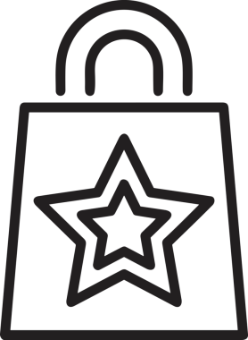 Beğeni, Favori, UI Tasarımı, Başarı ve Dijital Kullanım için Yıldız Tasarım Simgesi Simgesi