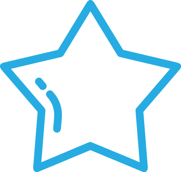 Beğeni, Favori, UI Tasarımı, Başarı ve Dijital Kullanım için Yıldız Tasarım Simgesi Simgesi