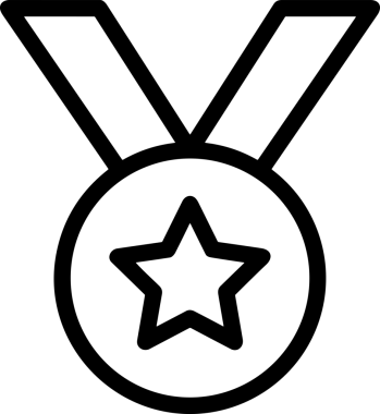 Beğeni, Favori, UI Tasarımı, Başarı ve Dijital Kullanım için Yıldız Tasarım Simgesi Simgesi