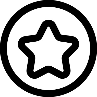 Beğeni, Favori, UI Tasarımı, Başarı ve Dijital Kullanım için Yıldız Tasarım Simgesi Simgesi