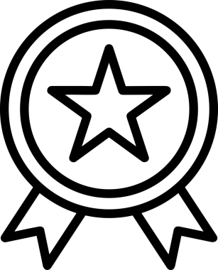 Beğeni, Favori, UI Tasarımı, Başarı ve Dijital Kullanım için Yıldız Tasarım Simgesi Simgesi