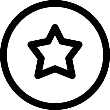 Beğeni, Favori, UI Tasarımı, Başarı ve Dijital Kullanım için Yıldız Tasarım Simgesi Simgesi