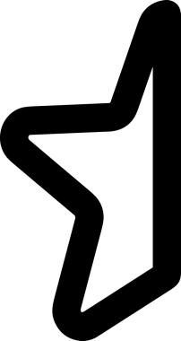 Beğeni, Favori, UI Tasarımı, Başarı ve Dijital Kullanım için Yıldız Tasarım Simgesi Simgesi