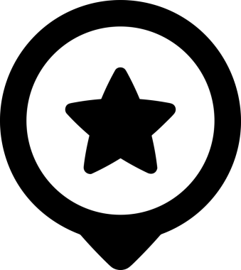 Beğeni, Favori, UI Tasarımı, Başarı ve Dijital Kullanım için Yıldız Tasarım Simgesi Simgesi