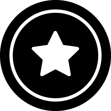 Beğeni, Favori, UI Tasarımı, Başarı ve Dijital Kullanım için Yıldız Tasarım Simgesi Simgesi