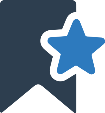 Beğeni, Favori, UI Tasarımı, Başarı ve Dijital Kullanım için Yıldız Tasarım Simgesi Simgesi