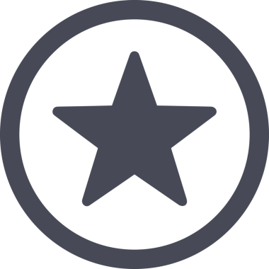 Beğeni, Favori, UI Tasarımı, Başarı ve Dijital Kullanım için Yıldız Tasarım Simgesi Simgesi