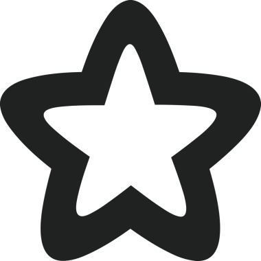 Beğeni, Favori, UI Tasarımı, Başarı ve Dijital Kullanım için Yıldız Tasarım Simgesi Simgesi