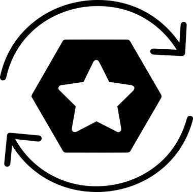 Beğeni, Favori, UI Tasarımı, Başarı ve Dijital Kullanım için Yıldız Tasarım Simgesi Simgesi