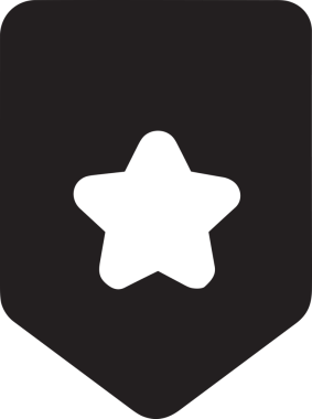 Beğeni, Favori, Kullanıcı Tasarımı, Başarı ve Dijital Kullanım için Yıldız Simgesi Simgesi