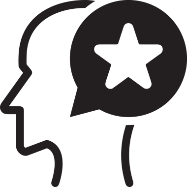 Beğeni, Favori, Kullanıcı Tasarımı, Başarı ve Dijital Kullanım için Yıldız Simgesi Simgesi