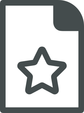 Beğeni, Favori, Kullanıcı Tasarımı, Başarı ve Dijital Kullanım için Yıldız Simgesi Simgesi